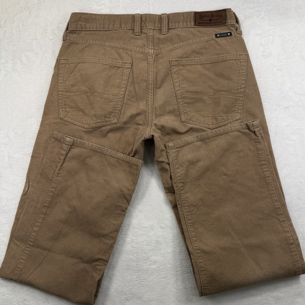 Lucky Brand Corduroy Pants Mens 30x30 Chino 361 Vintage Straight Tan